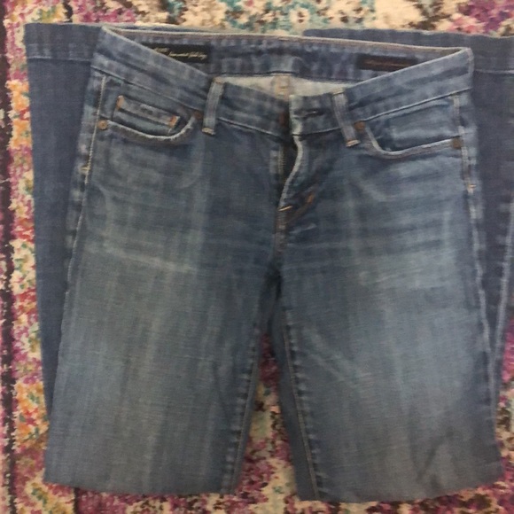 COH FAYE STRETCH low waist full leg Jeans SZ 27 - Picture 9 of 14